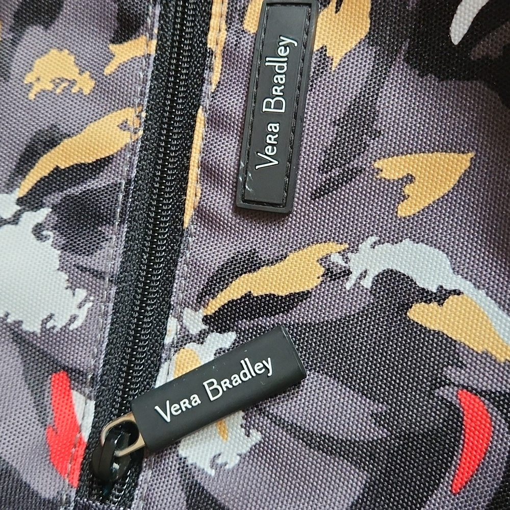 Vera Bradley Black and Red Floral Belt Bag with Ajustable Strap - Picture 2 of 7